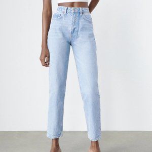 Zara Mom Fit Jeans in Light Blue